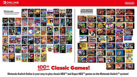 nintendo switch online membership games.